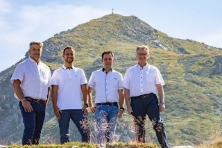 Les quatre candidats de la section du Centre Mont-Noble (de g. à d. Jean-Luc Follonier, Vincent Roduit, Grégoire Crettaz et Marc-Antoine Micheloud)